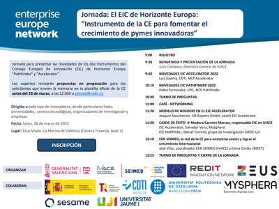 El EIC de Horizonte Europa: Instrumento de la CE para fomentar el crecimiento de pymes innovadoras