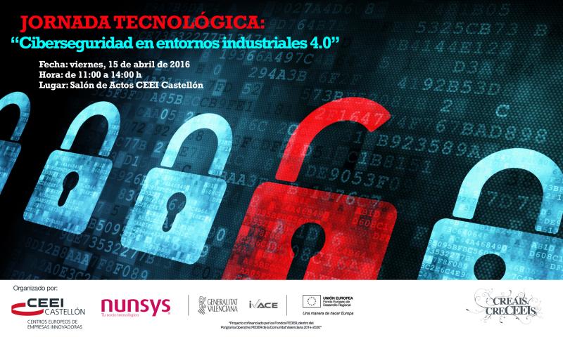 Recordatorio: Invitacin Jornada: Ciberseguridad en entornos industriales 4.0", 15 de abril