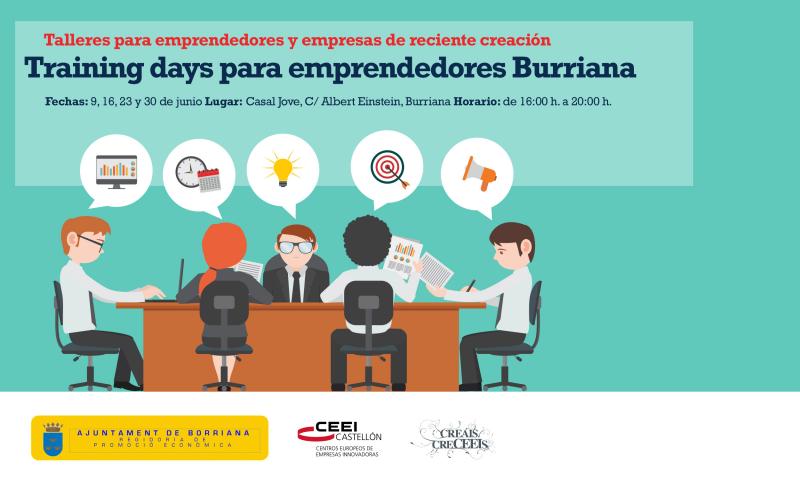 Training days para emprendedores y empresas Burriana, Inscrbete!!!