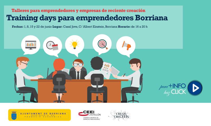 Training days para emprendedores y empresas en Borriana