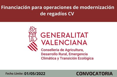 Bases reguladoras al programa de financiaci�n para operaciones de modernizaci�n de regad�os