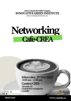 Networking CafeCREA para personas emprendedoras