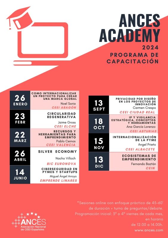Calendario ANCES Academy