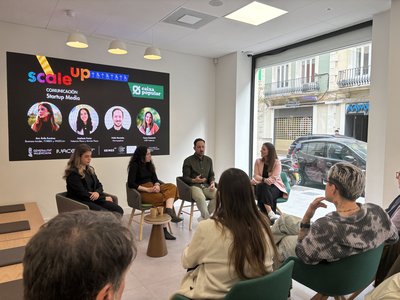 Ana vila, Periodista. Estefana Pastor, Redactora Jefa Valencia Plaza. Pablo Muriedas, CMO  Startupxplore y Teresa Domnech, CMO CEEI Valencia