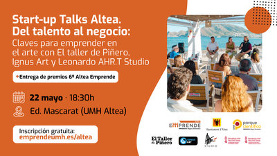 Start-up Talks Altea | Del talento al negocio: claves para emprender en el arte