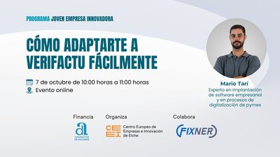 Webinar "Cómo adaptarte a Verifactu fácilmente"