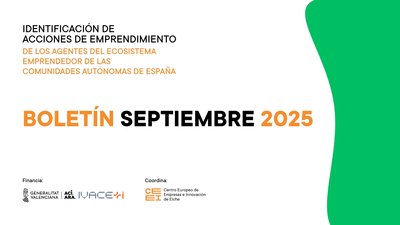 Septiembre de 2025 | Bolet�n de Identificaci�n de las acciones de emprendimiento de AEE de las CCAA de Espa�a