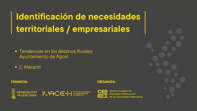 Tendencias en los destinos rurales - Ayuntamiento Agost