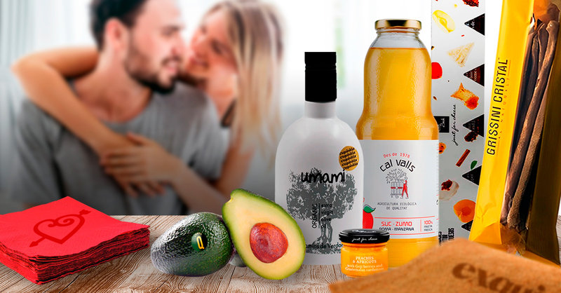 Pack desayuno gourmet rom�ntico y saludable