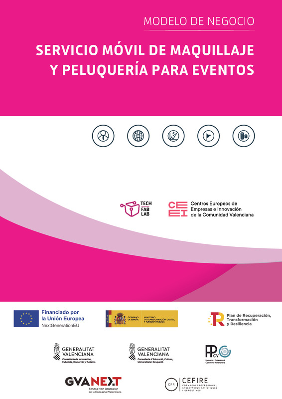 Servicio m�vil de maquillaje y peluquer�a para eventos (Portada)