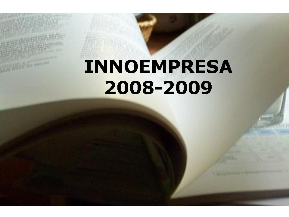 Imgen Programa innoempresa 2008-2009