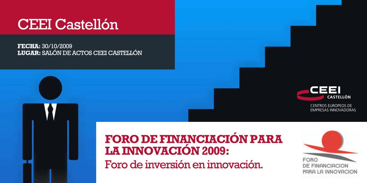 Cartel Foro Financiacion para la Innovacin 09