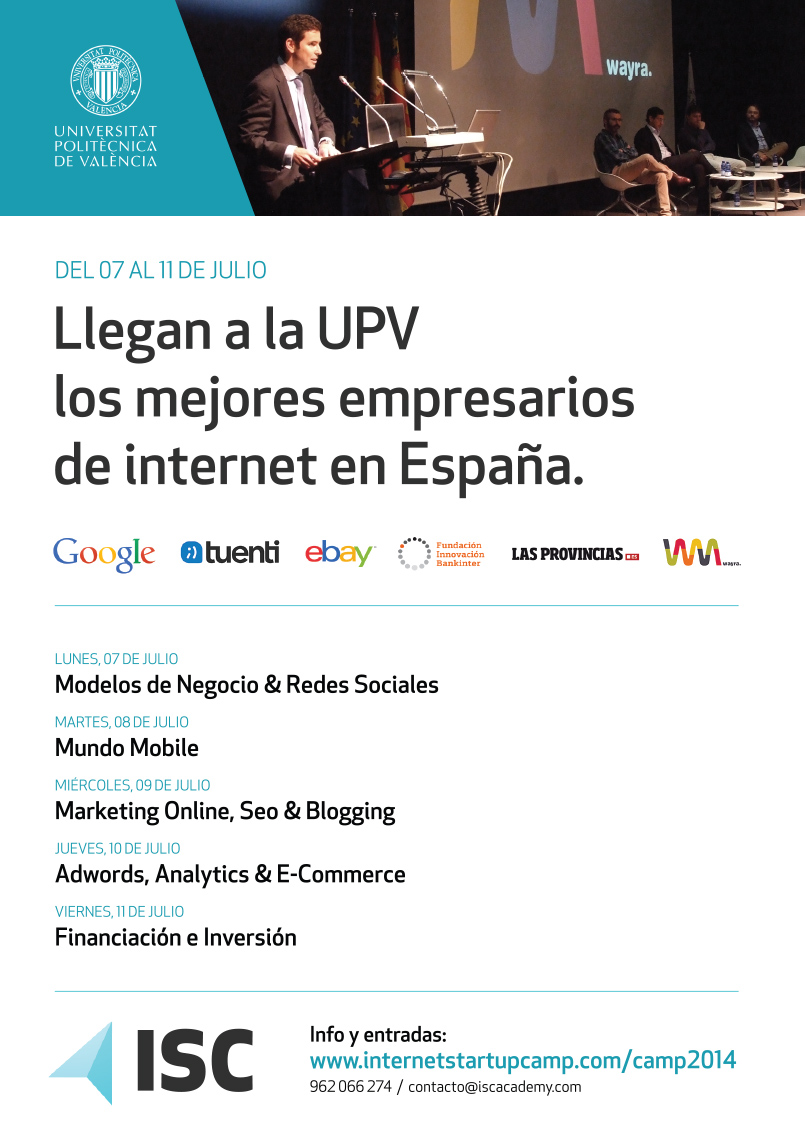 Cartel Internet Startup Camp 2014 - UPV