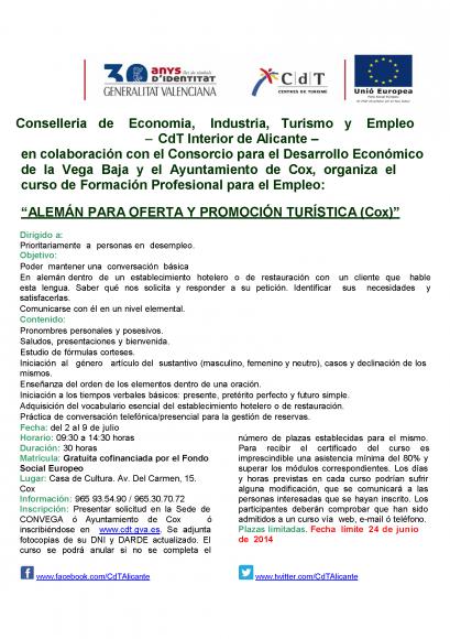 Curso de Alemn para la oferta y promocin turstica