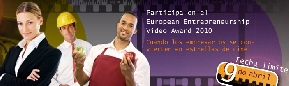 Cartel publicitario Certamen de Vdeo Europeo Espritu de Empresa 2010