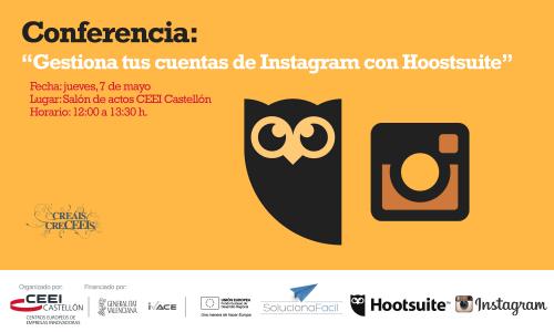 Conferencia: Gestiona tus cuentas de Instagram con Hootsuite