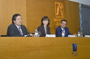 Acto Institucional. Javier Moliner, Pilar Garca y Diego Basco