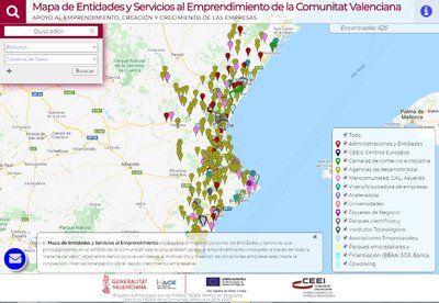 Imagen Mapa Entidades Emprendimiento CV 2020