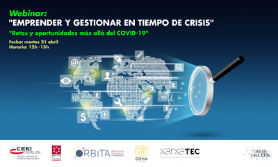 Webinar: "Emprender y gestionar en tiempo de crisis: Retos y oportunidades ms all del COVID-19"