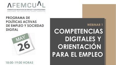 Webinar AFEMCUAL: Competencias digitales y orientacin para el empleo