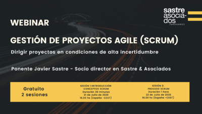 Webinar :"Gestin de proyectos Agile (SCRUM): dirigir proyectos en condiciones de incertidumbre"
