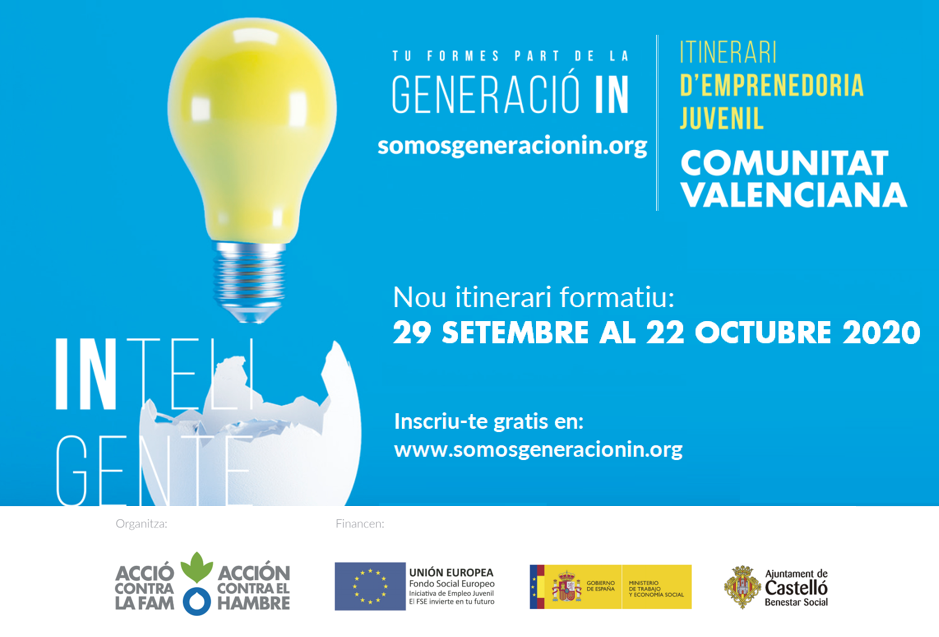 Generacin IN: Itinerarios de Emprendimiento Juvenil Comunitat Valenciana