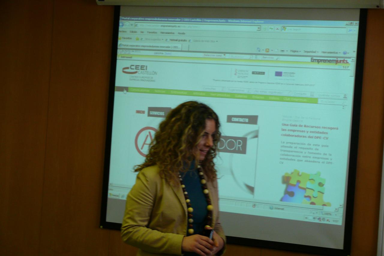 Desayuno de innovaci�n CEEI Castell�n 10/03/2011, Edurne Zubiria t�cnico CEEI Castell�n
