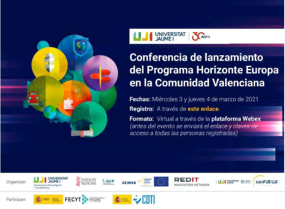Conferencia de lanzamiento Horizonte Europa en la Comunitat Valenciana