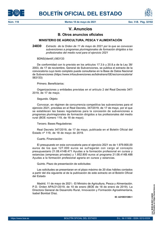 Bases Reguladoras