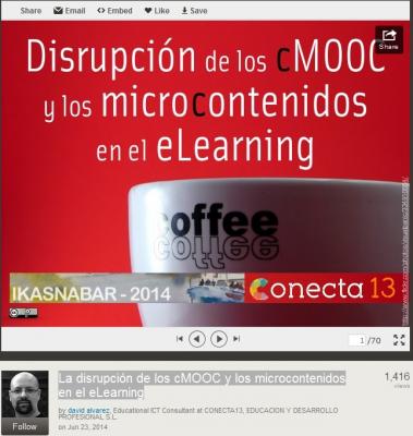 La disrupci�n de los cMOOC y los microcontenidos en el eLearning