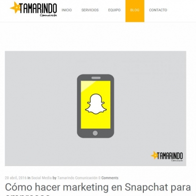 Marketing con Snapchat para empresas 