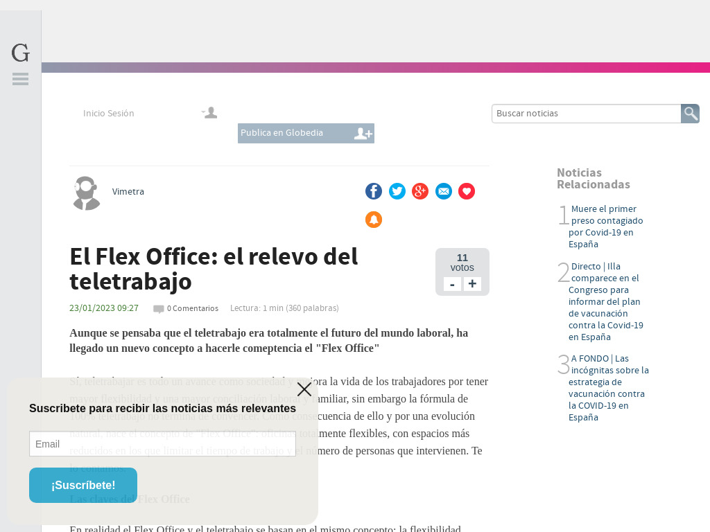 El Flex Office: el relevo del teletrabajo